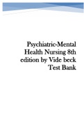 Exam (elaborations) Phil 3635  Videbeck's Psychiatric-Mental Health Nursing PrepU Access Code, ISBN: 9781496350015