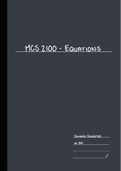 Personal Finance (MCS 2100) - Equations