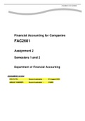 FAC2601 Assignment 2 Semester 2 2022 Questions and Solutions