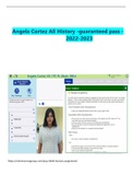 Angela Cortez All History -guaranteed pass -2022-2023