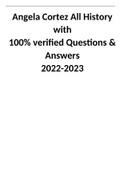 Angela Cortez All History -with 100% verified Questions & Answers-2022