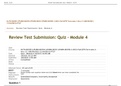 Review Test Submission: Quiz - Module 4