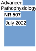 NR 507|NR507 Advanced Pathophysiology  July 2022 NR 507 61174 Advanced Pathophysiology
