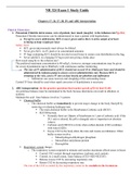 NR 324 Exam 1 Study Guide-Chapters 17, 26, 27, 28, 29, and ABG interpretation
