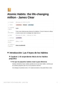 Resumen con diagramas de Habitos Atomicos - James Clear (Atomic Habits by James Clear)