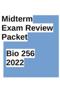 Newest Bios 256 Midterm Exam Review Packet 1.pdf
