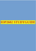 IOP2602 STUDYGUIDE