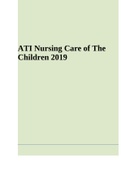 ATI Nursing Care of The Children 2019 