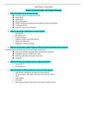 NR324 / NR-324: Adult Health I Exam 1 Study Guide (Latest 2022 / 2023) Chamberlain College of Nursing