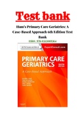 Ham’s Primary Care Geriatrics: A Case-Based Approach 6th Edition Test Bank 1- 54 Chapter| ISBN-13: 9780323089364