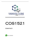 COS1521 EXAM PACK 2022