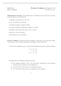 Linear Algebra Practice Problems Set 4