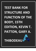 TEST BANK FOR STRUCTURE AND FUNCTION OF THE BODY, 15TH EDITION, KEVIN T. PATTON, GARY A. THIBODEAU.pdf