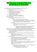 NU 545-Exam 6 Study Guide-very comprehensive-2022-2023