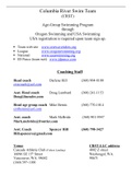 Columbia River Swim Team (CRST)  Age-Group Swimming Program through Oregon Swimming and USA Swimming