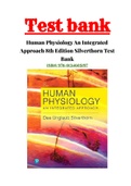 Human Physiology An Integrated Approach 8th Edition Silverthorn Test Bank ISBN: 978-0134605197 Chapter 1 - 26 | Updated Guide 2022