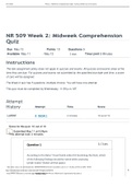NR-509 Week 2 Midweek Comprehension QUIZ (100% correct answers)