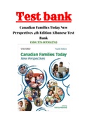Canadian Families Today New Perspectives 4th Edition Albanese Test Bank ISBN:978-0199025763|Complete Guide A+