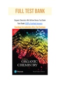 Organic Chemistry 8th Edition Bruice Test Bank