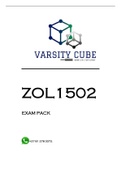ZOL1502 EXAM PACK 2022