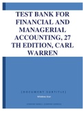 ACCOUNTING 27TH EDITION CARL S. WARREN JAMES - TEST BANK
