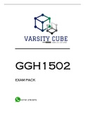 GGH1502 EXAM PACK 2022