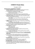HD Engineering Operations and Control Study Notes - CVEN3101 - UNSW