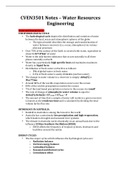 HD Water Resources Engineering Study Notes - CVEN3501 - UNSW