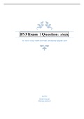 PN3 Exam 1 Questions .docx 2022