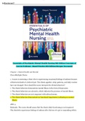 Test Bank for Essentials of Psychiatric Mental Health Nursing 4th Edition ISBN-13: 978-0323625111