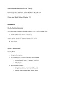 UCSB ECON 101 Intermediate Macroeconomic Theory: Chapter 10 Book Notes