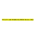 NCLEX with MARK KLIMEK Review 2022 (Questions And Answers).