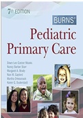 Test Bank For Burns' Pediatric Primary Care 7th Edition by Dawn Lee: ISBN-10 032358196X ISBN-13 978-0323581967, A+ grade.