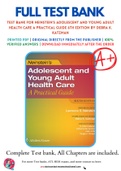 Test Bank For Neinstein’s Adolescent and Young Adult Health Care A Practical Guide 6th Edition by Debra K. Katzman 9781451190083 Chapter 1-80 Complete Guide.