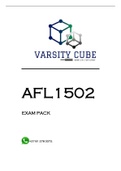 AFL1502 EXAM PACK 2023