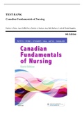 Test Bank for Canadian Fundamentals of Nursing 6 Edition by Potter all chapters 1-48 (Q&A)