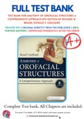 Test Bank For Anatomy of Orofacial Structures A Comprehensive Approach 8th Edition by Richard W. Brand; Donald E. Isselhard Chapter 1-36 Complete Guide.