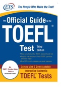 The Official Guide to the TOEFL iBT, 3rd ed