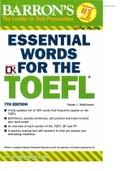 Essential Words for the TOEFL.