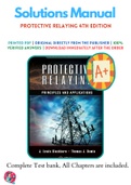 Solutions Manual For Protective Relaying 4th Edition by J. Lewis Blackburn; Thomas J. Domin, 9781439888117, Chapter 1-17 Complete Guide