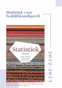 Statistiek voor bedrijfskundigen 2 - Handelswetenschappen Ugent (16/20!!)