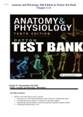 Anatomy and Physiology 10th Edition by Patton Test Bank Chapter 1-11
