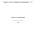 HLT 362V Article Analysis and Evaluation of Research Ethics