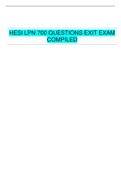HESI LPN 700 QUESTIONS EXIT EXAM  COMPILED