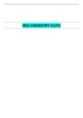 HESI CHEMISTRY V1/V2 | VERIFIED SOLUTION 