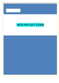 HESI RN EXIT EXAM| GRADED A