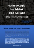 Methodologie hoofdstuk Hbo Scriptie Structuur & Checklist | Onderzoeksontwerp | Onderzoeksopzet | Plan van aanpak