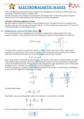Class notes of electromagneticwave chapter 8 of physics cbse neet jee 