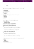 MICROBIOLOGY TEST PREP CHAPTER 1 (BIOLOGY 2460) EXAM PREP VERIFIED SOLUTION GRADED A+