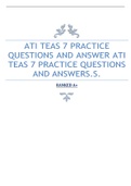 ATI TEAS 7 PRACTICE QUESTIONS AND ANSWER ATI TEAS 7 PRACTICE QUESTIONS AND ANSWERS